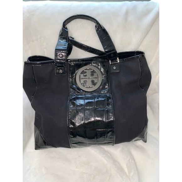Tory Burch‎ Women's Black Nylon Large Tote Bag Casual Fashion